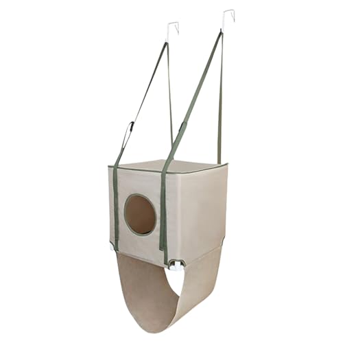 Runkoyea Katzenliegeplatz | Katzen Hängematte mit Schlafplatz und Aussichtsplattform | Atmungsaktives Zwei-Schicht System Verstellbare Möbel Zum Schlafen Klettern Spielen Entspannen von Runkoyea