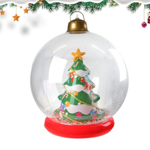 Runkoyea Weihnachtskugeln, PVC Deko Kugel Mit LED Licht, Polyvinylchlorid Deko für Außen Innen Winter Festtage Festliche Weihnachtsdekoration Runkoyea Weihnachtskugeln, PVC Deko Kugel Mit LED Licht, Polyvinylchlorid Deko für Außen Innen Winter Festtage Festliche Weihnachtsdekoration von Runkoyea