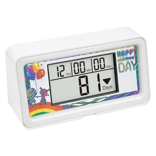 Runleader 9999 Tage Events Timer mit Hintergrundbeleuchtung, Summererinnerung und Batterie austauschbar für Geburtstag, Kindertag, Ruhestand, Neujahr, Weihnachten usw. (weiß). von Runleader