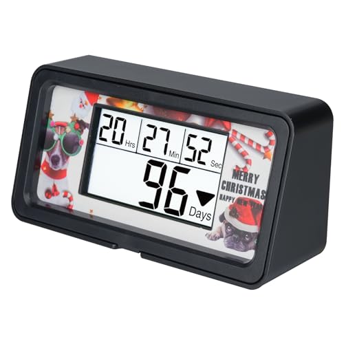 Runleader Digital 9999 Tage Countdown-Uhr, Zielereignisse Tracking Timer, Buzzer Alarm für Berufung Hochzeit Neugeborener Abschluss Geburtstag Halloween Weihnachten (Black) von Runleader