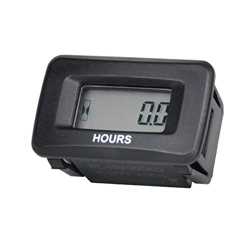 Runleader Digital Hour Meter Kits, AC/DC 5V bis 277V, Stunden für Gartentraktor Generator Kompressor ATV Außenbordmotor Golfwagen Gabelstapler Schneefräse. von Runleader