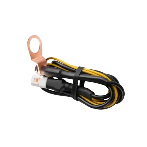 Runleader TS002-1 (2 Meter Draht) Motortemperatursensor mit Drehzahlsignalkabel, Temperaturbereich: -20 °C bis 220 °C (-4 °F bis 428 °F), wasserdichtes Design für Rasenmäher, Generator, Motorrad, ATV von Runleader