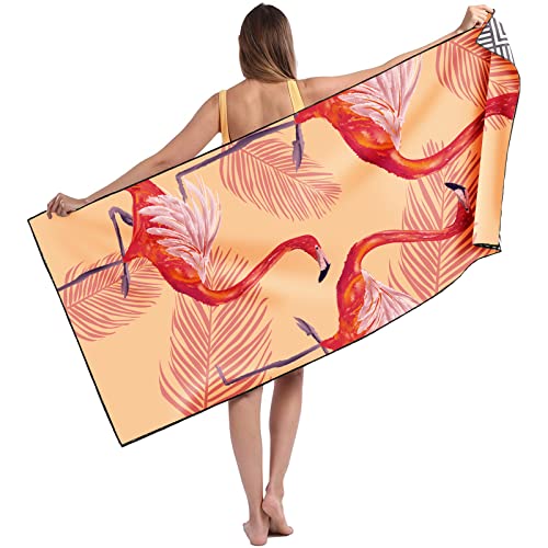 Runmeihe Strandtuch, 80 x 180cm Extra großes Mikrofaser Strandtuch für Erwachsene, Doppelseitiges Sandfreies Schnelltrocknend Leichtes Handtuch für Strand Schwimmen von Runmeihe