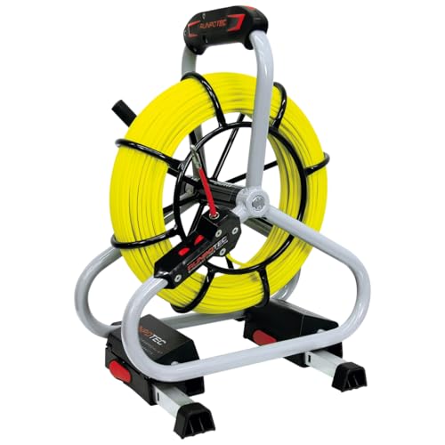 GF4.5 Glasfaserstab Ø 4,5 mm - Profi-Set - Gewinde RTG Ø 6 mm, Kabeleinziehwerkzeug, Länge: 80 m, Gesamtbruchlast 220 kg, für Rohrdurchmesser 30-80mm von Runpotec