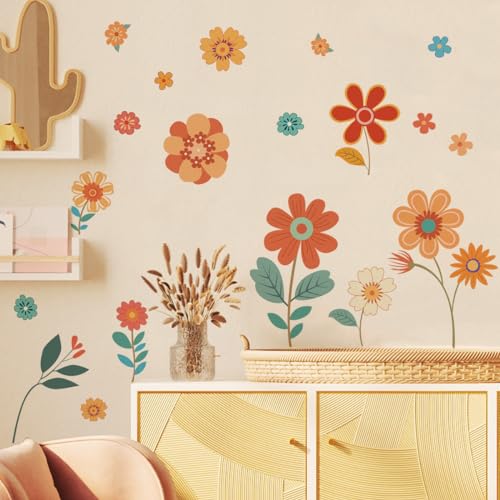 Runtoo Wandtattoo Boho Blumen Wandaufkleber Bunte Retro Blüten Pflanzen Wandsticker Babyzimmer Kinderzimmer Wohnzimmer Schlafzimmer Wanddeko Runtoo Wandtattoo Boho Blumen Wandaufkleber Bunte Retro Blüten Pflanzen Wandsticker Babyzimmer Kinderzimmer Wohnzimmer Schlafzimmer Wanddeko von Runtoo