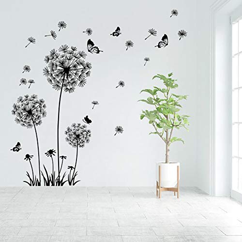 Runtoo Wandtattoo Pusteblume Schmetterling Wandsticker Blume Wandaufkleber Kinderzimmer Wohnzimmer Schlafzimmer Runtoo Wandtattoo Pusteblume Schmetterling Wandsticker Blume Wandaufkleber Kinderzimmer Wohnzimmer Schlafzimmer von Runtoo