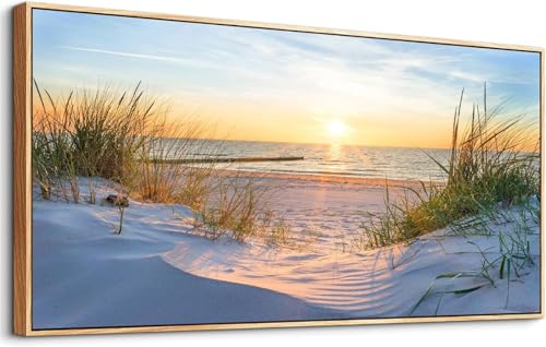 Malen Nach Zahlen Erwachsene Strand Malen Nach Zahlen Sonnenuntergang Paint by Numbers Anfänger Kinder,Handgemalt Ölgemälde Leinwand Kits Pinseln Acrylfarben Bastelset,Home Deko Geschenk 40x80cm von Ruohuo
