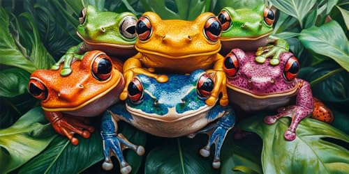 Ruohuo Frosch Diamond Painting Erwachsene Groß XXL 25x50cm,Farbe Diamond Painting Zubehör Voll Set, 5D Eckige Diamond Art Painting Kinder Strass Stickerei Malerei Set für Zimmer Deko Wohnzimmer Gifts Ruohuo Frosch Diamond Painting Erwachsene Groß XXL 25x50cm,Farbe Diamond Painting Zubehör Voll Set, 5D Eckige Diamond Art Painting Kinder Strass Stickerei Malerei Set für Zimmer Deko Wohnzimmer Gifts von Ruohuo