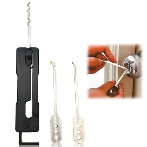 Lockpicking-Kits, Lockpicking-Set, Locksmi-Werkzeuge für Training, Dekompressionswerkzeug-Set, stai/nless st/EEL Pick und Haken-Set, tragbares Lockpicking-Werkzeug mit Eisenmaterial, kompaktes Lockpicking-Kits, Lockpicking-Set, Locksmi-Werkzeuge für Training, Dekompressionswerkzeug-Set, stai/nless st/EEL Pick und Haken-Set, tragbares Lockpicking-Werkzeug mit Eisenmaterial, kompaktes von Ruojiar