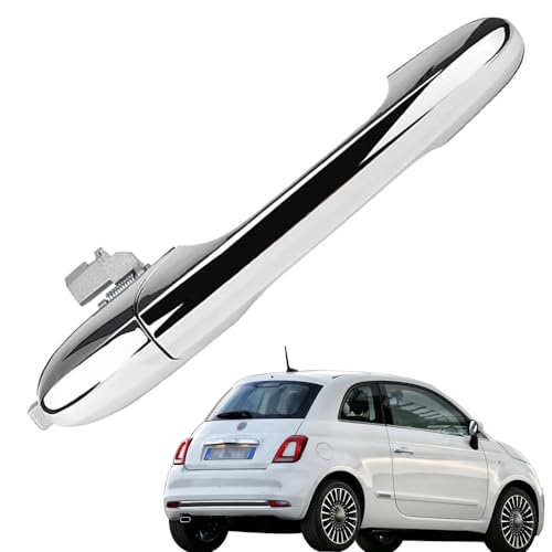 Ruolin Außentürgriff Auto, Auto Türgriff Verchromt Türgriff-Ersatzkit Kompatibel mit Fiat 500 2007-2020, Kompatibel mit Abarth 500 2008-2020 von Ruolin