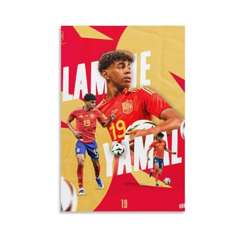 Lamine Yamal Poster, cooles Fußball-Poster, Gemälde, Leinwand, Wandkunst, Wohnzimmer-Poster, Gemälde, 30 x 45 cm Lamine Yamal Poster, cooles Fußball-Poster, Gemälde, Leinwand, Wandkunst, Wohnzimmer-Poster, Gemälde, 30 x 45 cm von Ruoshuo