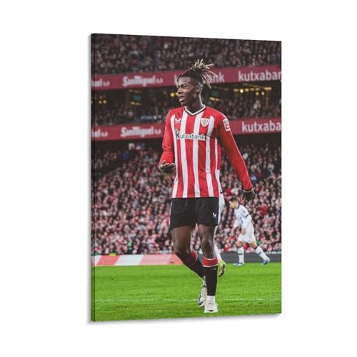 Poster mit Nico Williams, Fußballspieler-Poster, Gemälde, Leinwand, Wandkunst, Wohnzimmer, Poster, Gemälde, 30 x 45 cm Poster mit Nico Williams, Fußballspieler-Poster, Gemälde, Leinwand, Wandkunst, Wohnzimmer, Poster, Gemälde, 30 x 45 cm von Ruoshuo