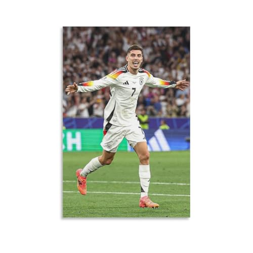 Ruoshuo Kai Havertz Poster, cooles Fußballer-Poster, Wandkunst, Gemälde, Leinwanddrucke, Dekor-Poster, Kunstwerke, 40 x 60 cm Ruoshuo Kai Havertz Poster, cooles Fußballer-Poster, Wandkunst, Gemälde, Leinwanddrucke, Dekor-Poster, Kunstwerke, 40 x 60 cm von Ruoshuo