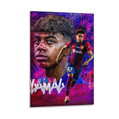 Ruoshuo Lamine Yamal cooles Poster, Fußball, Leinwand, Kunstposter und Wandkunst, Bilddruck, moderne Familiendekoration, Poster, 30,5 x 45,7 cm Ruoshuo Lamine Yamal cooles Poster, Fußball, Leinwand, Kunstposter und Wandkunst, Bilddruck, moderne Familiendekoration, Poster, 30,5 x 45,7 cm von Ruoshuo