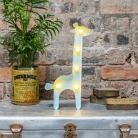 Blaue Giraffe - Metall Marquee Light Led Batteriebetrieben Nachtlicht, Kinderzimmer Dekor, Neue Baby Geschenke, Geburtstagsgeschenke von RupandFornCreative