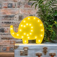 Gelber Elefant Metall Led Nachtlicht - Batteriebetrieben Kinderzimmer Dekor, Neue Baby Geschenke, Geburtstagsgeschenke, Für Kinder von RupandFornCreative
