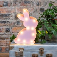 Pink Häschen Metall Led-Nachtlicht - Batteriebetrieben Kinderzimmer Dekor, Neue Baby-Geschenke, Geburtstagsgeschenke, Für Kinder von RupandFornCreative