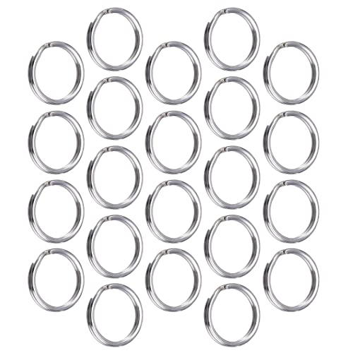 100 Pack kleiner Key Ring Silber verteilt runde Metall geteilte Ringe für Home Keys Organisation und Handwerk Making 6mm von Ruqingg