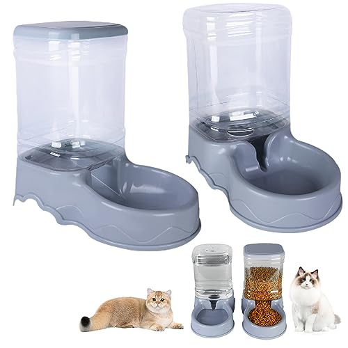 Automatic Cat Feeder 3.5L Kleine mittelgroße Haustier Automatische Lebensmittelfutter- und Wasserer -Spender -Reiseversorgung für Hunde Katzen Haustiere Tiere von Ruqingg