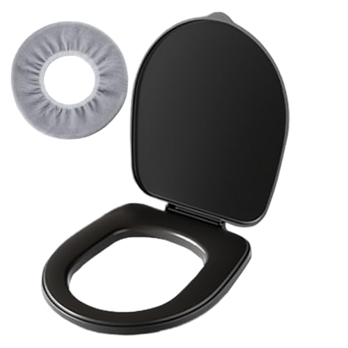 Eimer -Toilettensitz mit Deckel, 100 kg letztes wasserdichtes Plastik -Camping -Toilettensitz mit weicher Abdeckung Tragbarer Deckel für lange Reisen, Wandern, Innen im Freien, schwarzer Eimer mit von Ruqingg