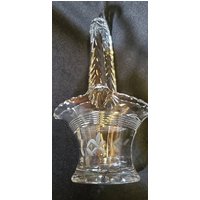 Mini Glas-Brautkorb, Klar Mit Radierung, Jakobsrand, Ostern, Süßigkeiten, Regal Oder Dekor Für Die Hochzeitsdusche von RuralRescue