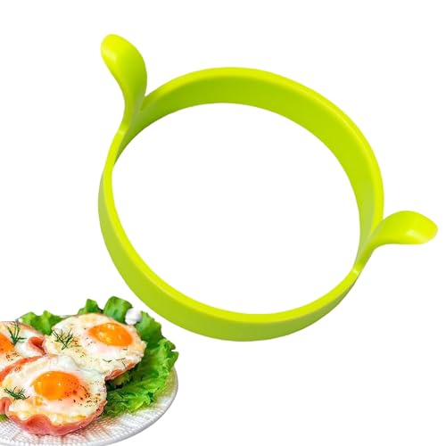 Eierring, runde Form, Silikon-Pfannkuchenformer, wiederverwendbar, hitzebeständig, Küchenhelfer zum Grillkochen Eierring, runde Form, Silikon-Pfannkuchenformer, wiederverwendbar, hitzebeständig, Küchenhelfer zum Grillkochen von Rurunklee