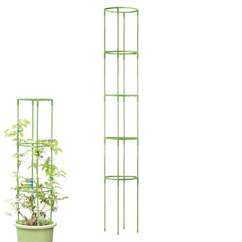 Garten-Obelisk, 130 cm, Rankhilfe für Kletterpflanzen, Gartenpflanzen, Rankgitter für Gartenbogen, Turmform, für Kletterpflanzen von Rurunklee