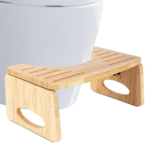 Toilettenhocker aus Holz – Physiologischer Hocker, Fußstütze für WC – Tritthocker gegen Verstopfung von Rurunklee