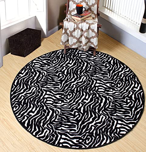 SRTJURFG Moderner Wohnzimmer Teppich Zebra-Tierdruck Weicher, Rutschfester Rugs, extra großer, Bodenteppich ø 200CM SRTJURFG Moderner Wohnzimmer Teppich Zebra-Tierdruck Weicher, Rutschfester Rugs, extra großer, Bodenteppich ø 200CM von Rururug