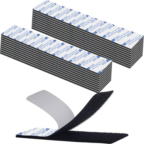 Klettband Selbstklebend Extra Stark, Klebepads Doppelseitig Wiederverwendbar 20 Paare Rechteck Klettverschluss Selbstklebend 2cm x 10cm, Schwarz Klettband Selbstklebend Extra Stark, Klebepads Doppelseitig Wiederverwendbar 20 Paare Rechteck Klettverschluss Selbstklebend 2cm x 10cm, Schwarz von Rusoz