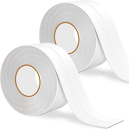Rusoz Dichtband Selbstklebend Wasserdicht Dusche, 2 Rollen Dichtungsband Selbstklebend Weiß Selbstklebendes Dichtungsstreifen Sealing Tape Anti-schimmel 3.2mx38mm für Küche,Badezimmer,Toilette Rusoz Dichtband Selbstklebend Wasserdicht Dusche, 2 Rollen Dichtungsband Selbstklebend Weiß Selbstklebendes Dichtungsstreifen Sealing Tape Anti-schimmel 3.2mx38mm für Küche,Badezimmer,Toilette von Rusoz