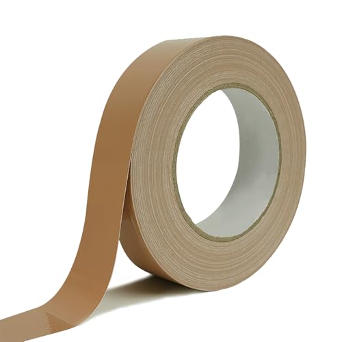 Rusoz Panzertape Wasserdichtes Reparaturband 20 m x 25 mm Panzerband Extra Stark Wasserfest Duct Tape für Rohre, Teppiche, Abdichtung, Reparaturen, 1 Rollen, Braun von Rusoz