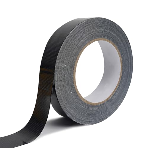 Rusoz Panzertape Schwarz 20 m x 25 mm Panzerband Extra Stark Wasserfest für Innen & Außen Duct Tape Wasserdichtes Reparaturband, Reißbar, 1 Rollen Rusoz Panzertape Schwarz 20 m x 25 mm Panzerband Extra Stark Wasserfest für Innen & Außen Duct Tape Wasserdichtes Reparaturband, Reißbar, 1 Rollen von Rusoz