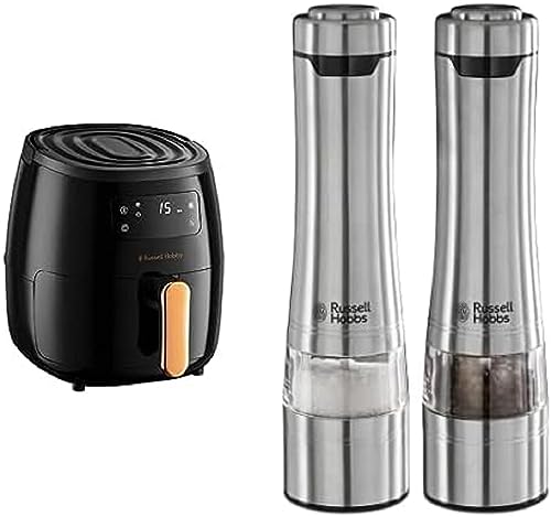 Bundle Set: Russell Hobbs Heißluftfritteuse XL 5l [7 Kochfunktionen] AirFryer 26510-56 & Russell Hobbs Salz und Pfeffer Mühle elektrisch [2er Set] 23460-56 von Russell Hobbs