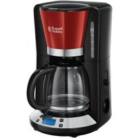 Russell Hobbs - Colours Plus+ Flame Red Digitale Glas-Kaffeemaschine Rot von Russell Hobbs