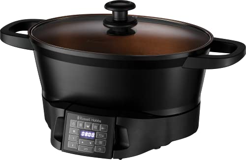 Russell Hobbs Multikocher 6,5l [digitales Display] 8 Kochfunktionen (Slow Cooker, Dampfgarer, Reiskocher, Bräter, Sous Vide Garer, Kocher, Warmhaltebehälter, Schongarer) Spülmaschinengeeignet 28270-56 von Russell Hobbs