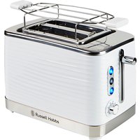 RUSSELL HOBBS Toaster "Inspire 24370-56" 2 kurze Schlitze 1050 W 2 extra breite Toastschlitze, Brötchenaufsatz & Krümelschublade von Russell Hobbs