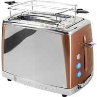 RUSSELL HOBBS Toaster "Luna Copper Accents 24290-56", 2 lange Schlitze, für 2 Scheiben, 1550 W von Russell Hobbs