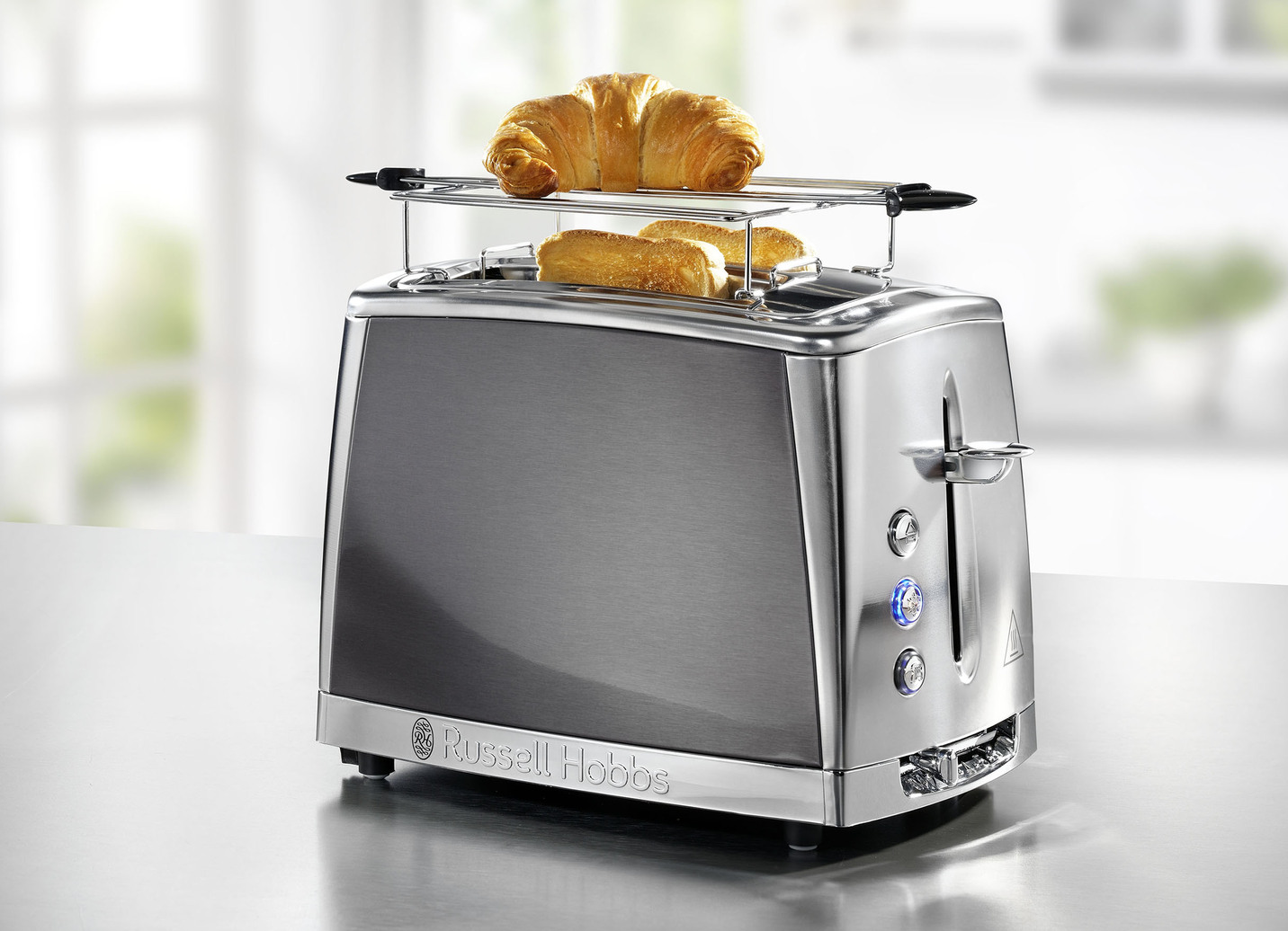 Russel Hobbs Frühstücksserie Luna, Toaster, Grau von Russell Hobbs