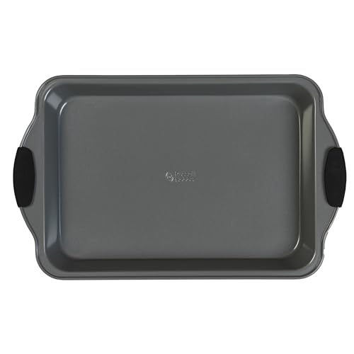 Russell Hobbs Backblech 40-cm-Bräter Backblech, Backform, Backofenform, Kuchenform mit Antihaftbeschichtung, Kohlenstoffstahl, Fleischbräter, Lasagne-/Gemüsebackblech, Silikongriffe, BPA/PFOA-frei von Russell Hobbs
