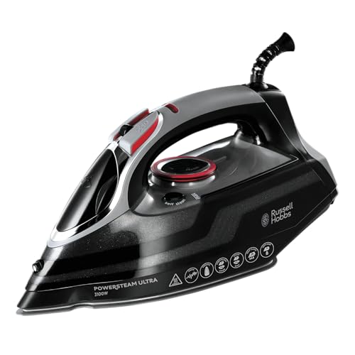 Russell Hobbs Dampfbügeleisen [3100W, 210 g Extra-Dampfstoß] Bügeleisen Power (350ml Wassertank, Keramik Bügelsohle, Selbstreinigungs- & Sprühwasserfunktion, Antikalk & Tropfstopp, 70g/min) 20630-56 von Russell Hobbs