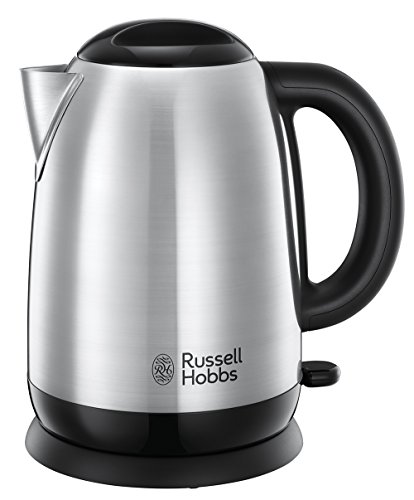 Russell Hobbs Wasserkocher [1,7l, 2400W] Adventure Edelstahl (Schnellkochfunktion, herausnehmbarer Kalkfilter, optim. Ausgusstülle, entnehmbare innenliegende Füllmengenmarkierung)Teekocher 23912-70 von Russell Hobbs