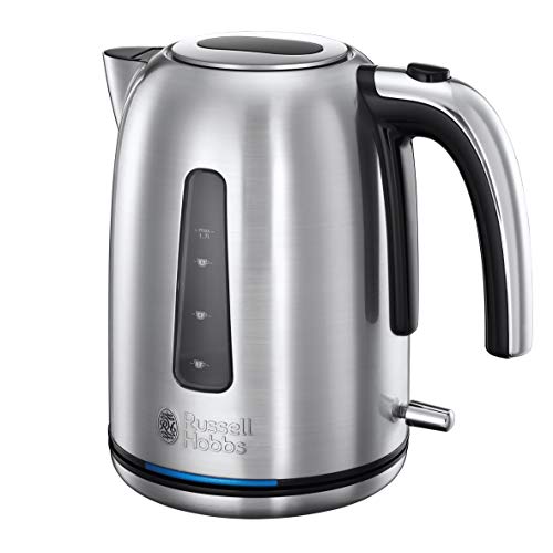 Russell Hobbs 23940 Velocity Fast Boil Elektrischer Wasserkocher, Edelstahl, 3100 W, 1,7 Liter von Russell Hobbs