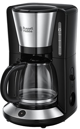 Russell Hobbs Kaffeemaschine [Brausekopf für optimale Extraktion&Aroma] Adventure (max 10 Tassen, 1,25l Glaskanne, Warmhalteplatte, Abschaltautomatik, Tropf-Stopp, 1100W) Filterkaffeemaschine 24010-56 von Russell Hobbs