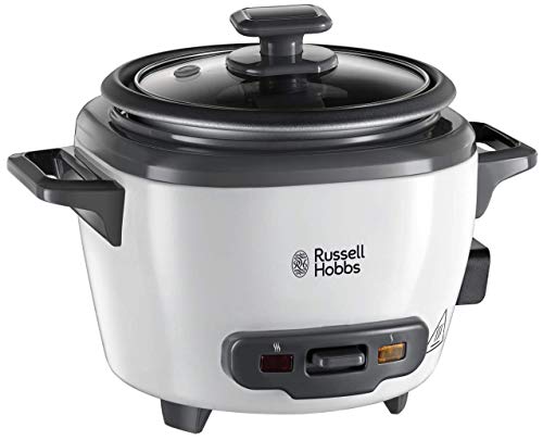 Russell Hobbs Reiskocher mini [small] 0,4l (Warmhaltefunktion, antihaftbeschichteter Gartopf, Reislöffel & Messbecher, ideal auch für Quinoa & Couscous, Reiswärmer) 27020-56 von Russell Hobbs