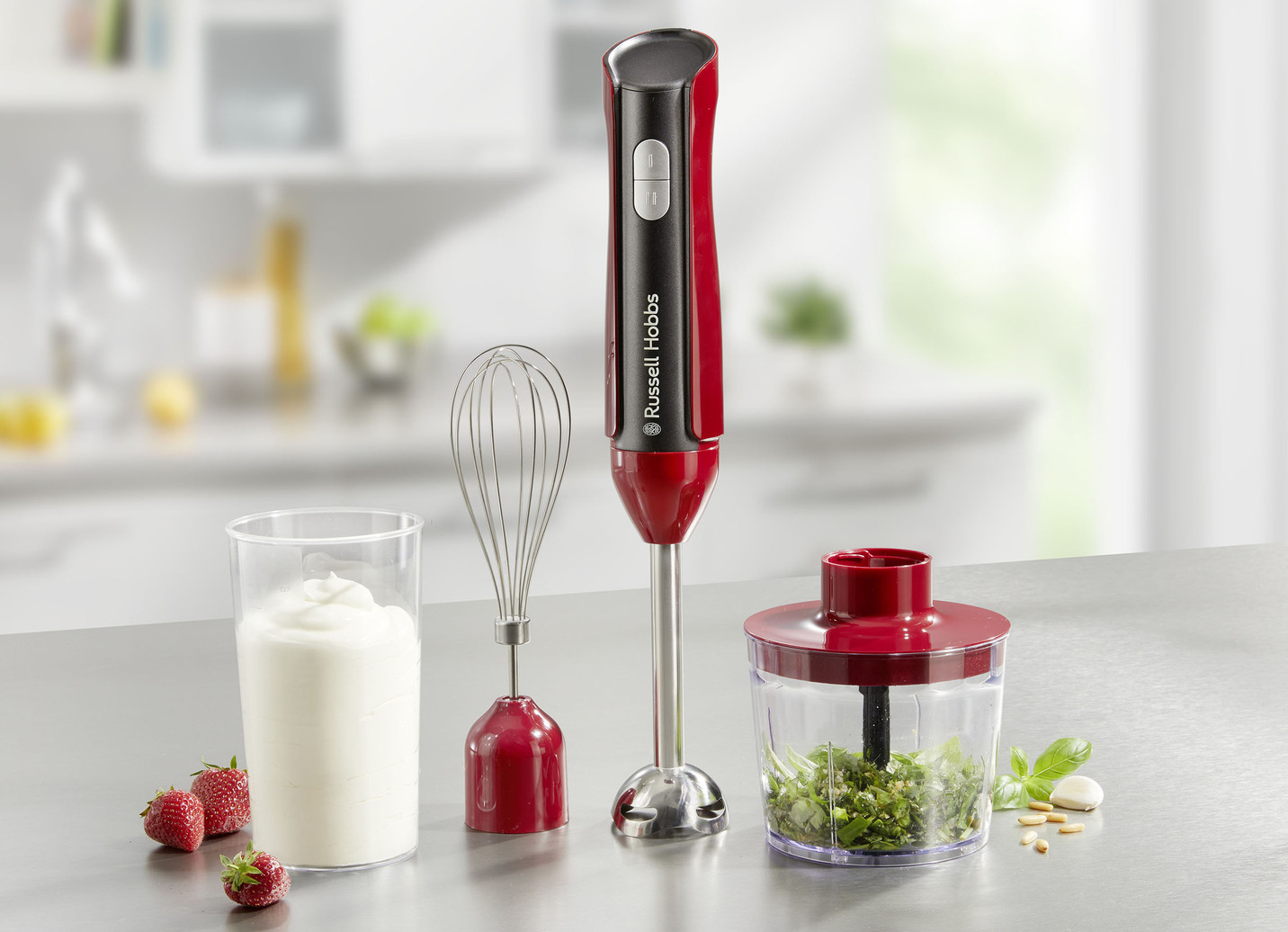 Russell Hobbs 3-in-1 Stabmixer-Set, Rot Russell Hobbs 3-in-1 Stabmixer-Set, Rot von Russell Hobbs