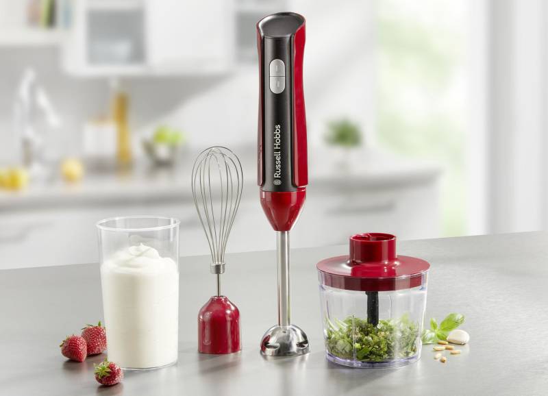 Russell Hobbs 3-in-1 Stabmixer-Set, Rot von Russell Hobbs