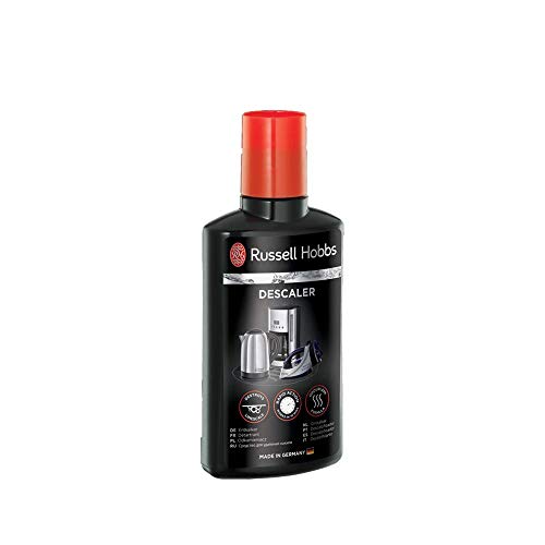 Russell Hobbs Entkalker [Made in Germany] 250ml für Wasserkocher, Kaffeemaschine, Kaffeevollautomat, Siebträger, Espressokocher, Bügeleisen...(geruchsneutrale Formel, Kindersicherer Verschluss) 21220 von Russell Hobbs