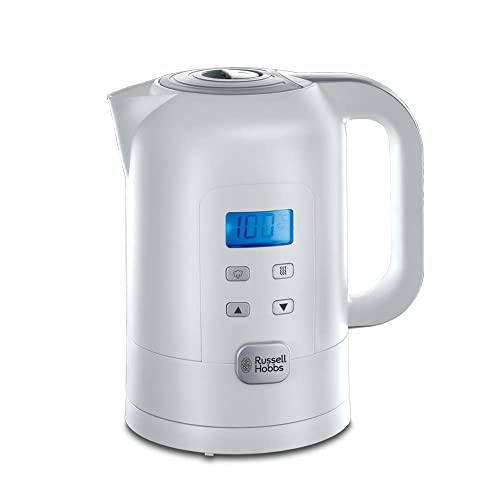 Russell Hobbs Wasserkocher mit Temperatureinstellung Digital [25°-100°C, u.a. für Babynahrung, Soll & Ist-Temperatur-LCD Anzeige] Precision Control (1,7l, 2200W, Warmhaltefunktion, Babymilch) 21150-70 von Russell Hobbs