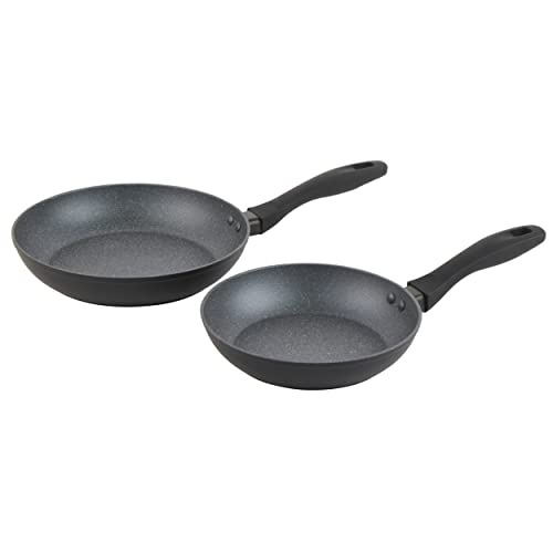 Russell Hobbs RH02834EU7 Metallic Marble 2 teiliges Bratpfannen Set - Antihaftpfannen 20/24cm, Induktionskochfeld geeignet, weiche Griffe, Kochen mit wenig bis kein Öl, leichte geschmiedetes Aluminium von Russell Hobbs